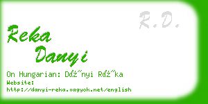 reka danyi business card